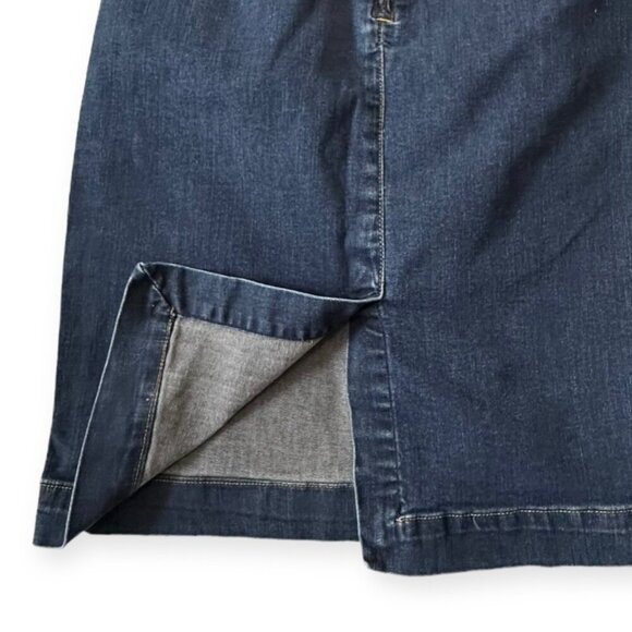 Gap 1969 Denim Pencil Skirt, Blue/Black, Size 12 regular - Picture 11 of 13